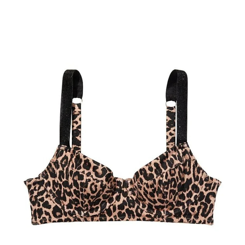 victoria's SECRET SWIM Shine Strap Wicked Bikini Top Size 32B - Picture 3 of 7